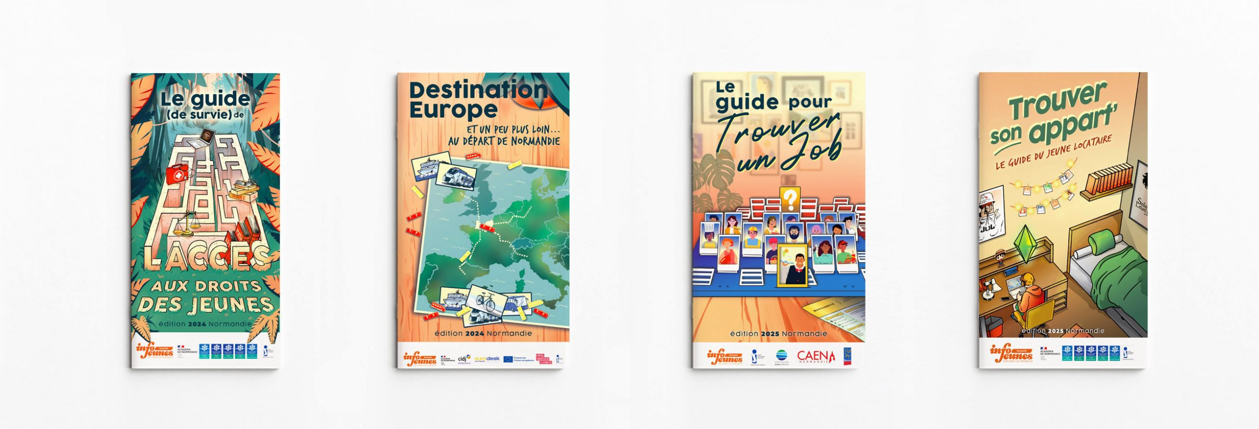 La collection des info jeunes Normandie 2024 et 2025