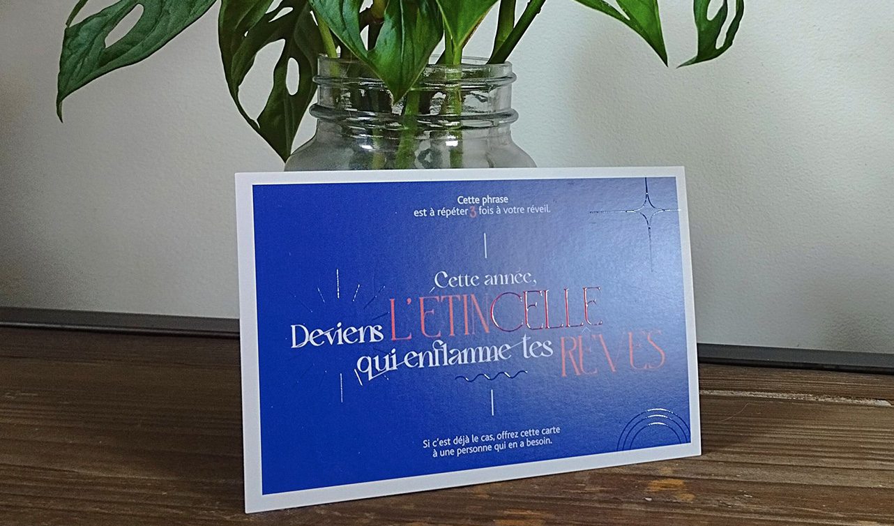 carte de vœux illustration et typographie pour le graphisme de Morvan àNantes