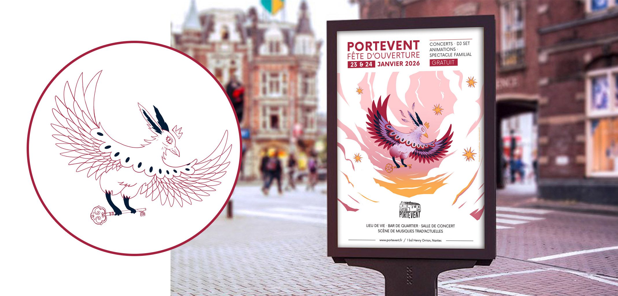 Illustration pour l'ouverture d'un lieu culturel à Nantes