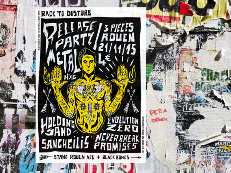 Affiche d'illustration pour institutions culturelles​ festval Rouen